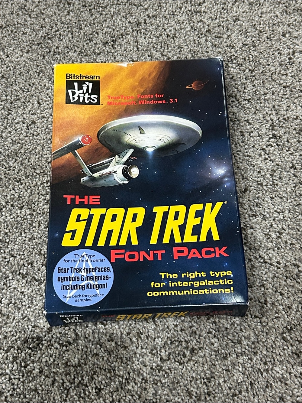 Bitstream The Star Trek Font Pack - Blue/Yellow
